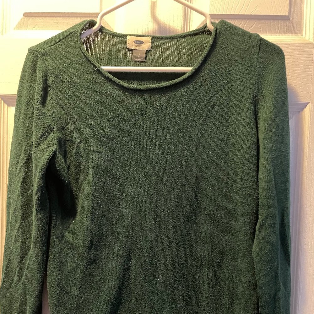 forest green sweater